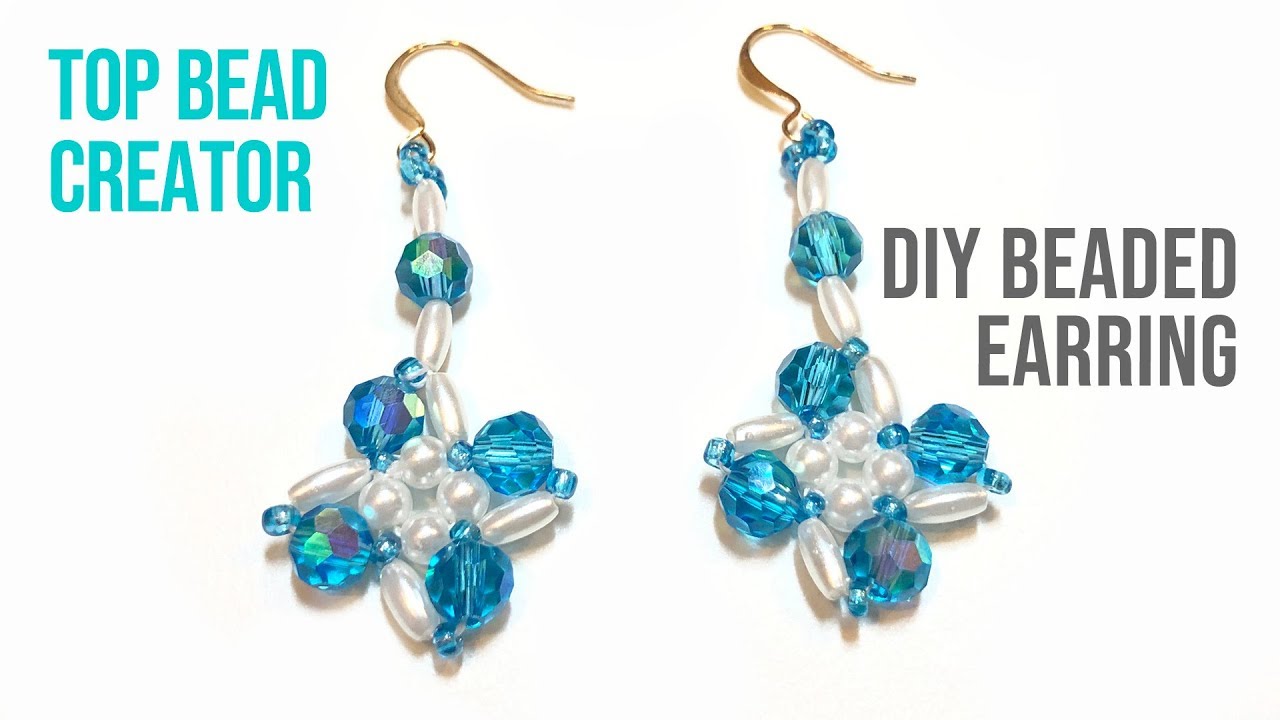 Its's easy and simple to make beaded earrings, How to make jewelry