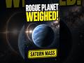 Astronomers Weighed a Rogue Planet for the First Time