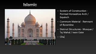 History of Architecture Timeline Quick Tour