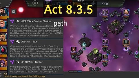 Act 8.3.5 Weapon Sentinel Nanites Path, please subscribe