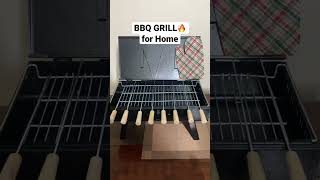 FOLDABLE BARBEQUE GRILL 🔥| BBQ GRILLER BRIEFCASE #shorts