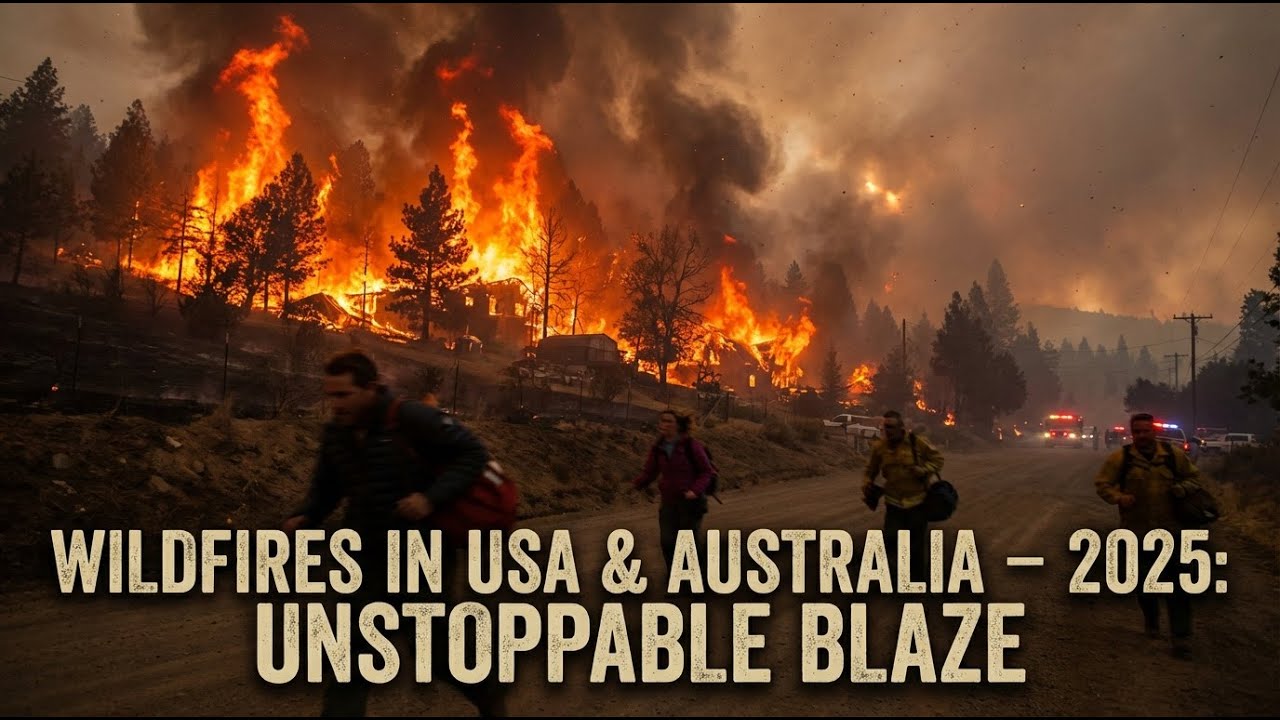 # Катастрофы 2025 года #1 - "Лесные пожары в США и Австралии: неудержимое пламя"