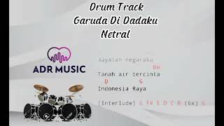 (Drum Track) Garuda Di Dadaku || Netral (drums only) [chord gitar & lirik]
