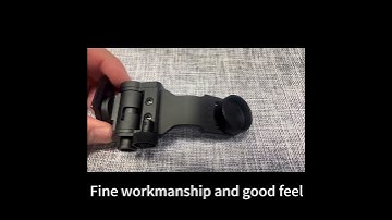 PVS-14 J-arm Bracket Night Vision Curved Arm Bracket Aluminum Dovetail J-arm Mount Tactical Helmet