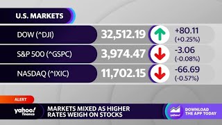 Markets mixed as higher rates weigh on stocks