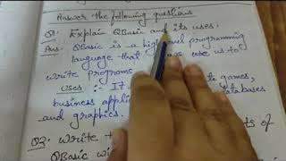 class6|| computer|| Ch4 Introduction to QBasic(Ques/Ans)