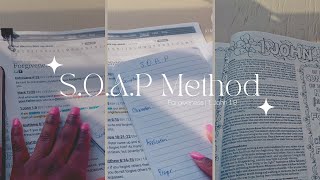 S.O.A.P Method | 1 John 1:9 My First Completed Daily Devotion Notebook Using Soap Method