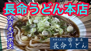 愛知【長命うどん本店】大うそゴボ天