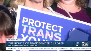 Controversial bill that would ban treatment for transgender teens dies in Arizona committee