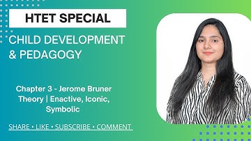 Jerome Bruner in 10 Min| Enactive, Iconic, Symbolic HTET, CTET, BPSC,KVS,DSSSB & TEACHING EXAMS