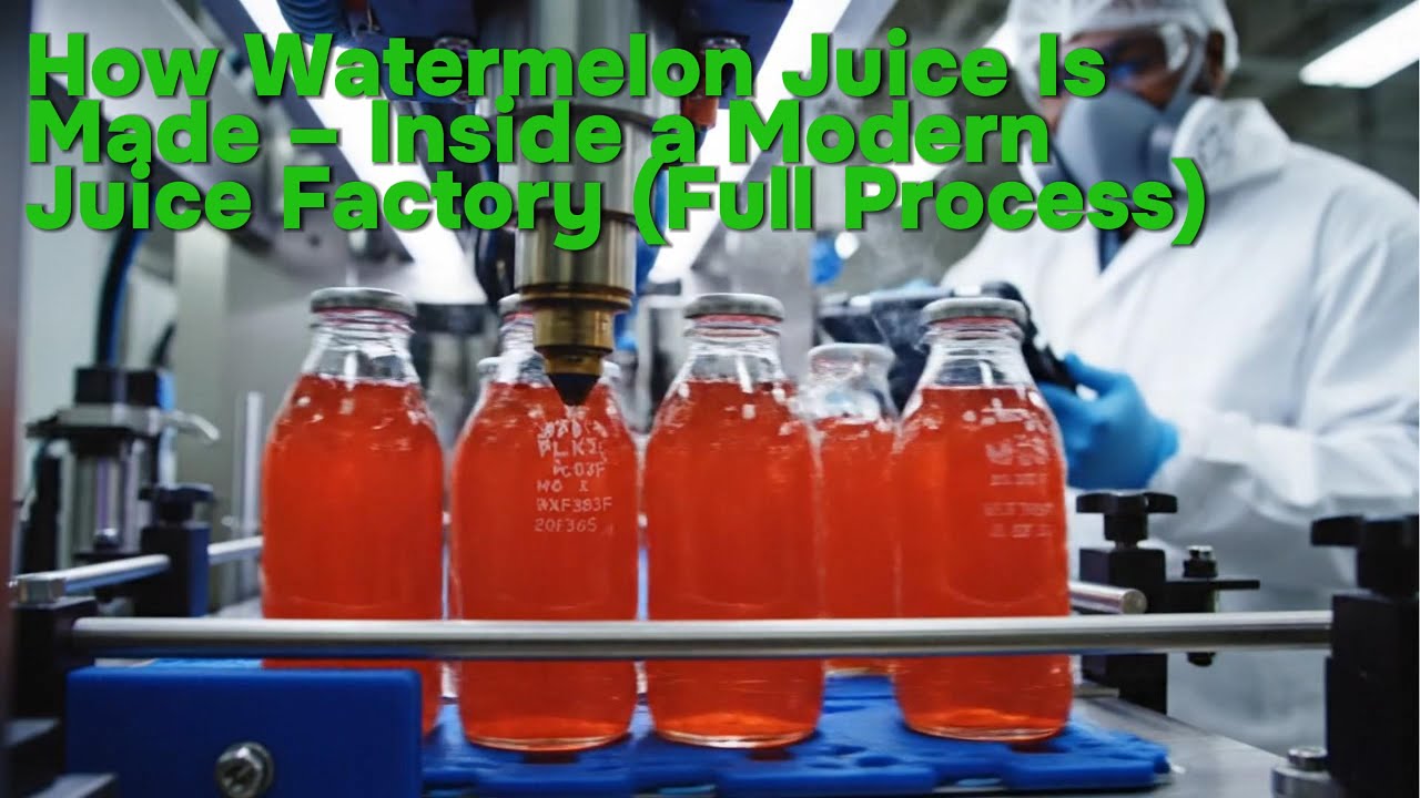 How Watermelon Juice Is Made – Inside a Modern Juice Factory (Full Process)
