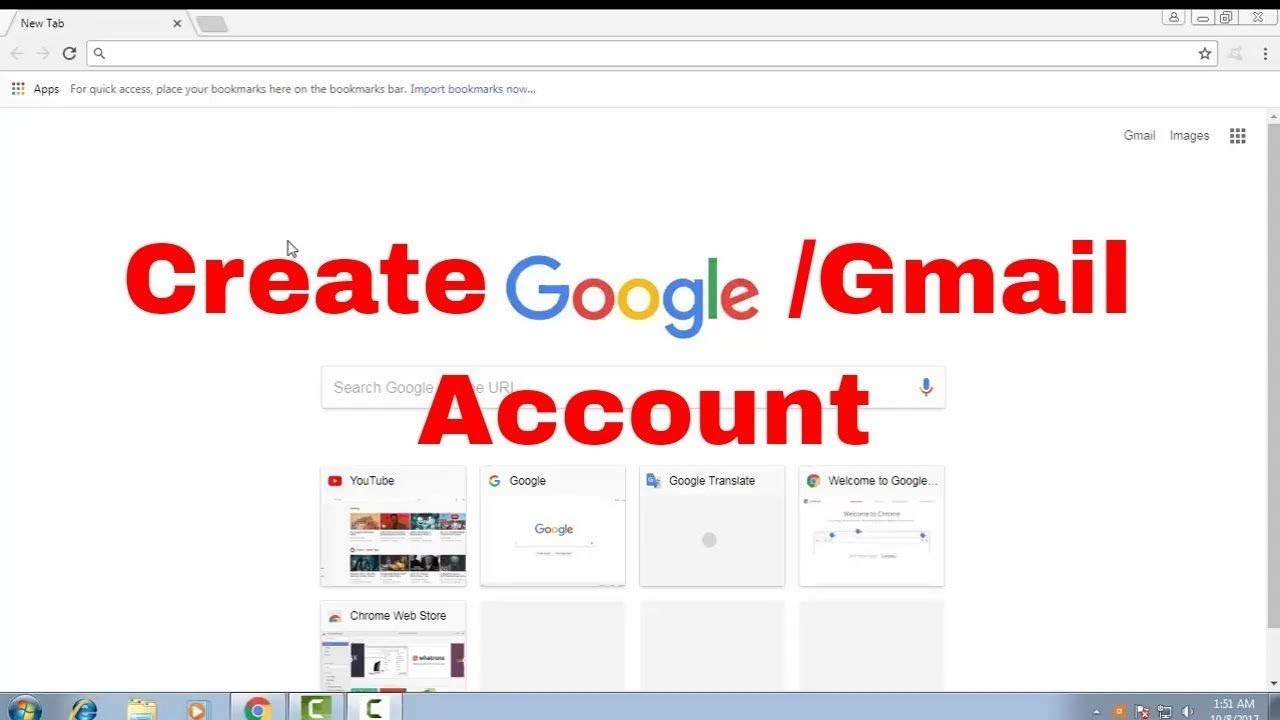 How to Create Gmail Account YouTube