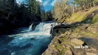 Lee Falls near Cherry Grove, Oregon - YouTube