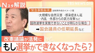 改憲議論が活発に…「緊急事態条項」イメージ案めぐり与野党が議論、星浩さん「自民党は、いわゆる“お試し改憲”から…」【Nスタ解説】｜TBS NEWS DIG