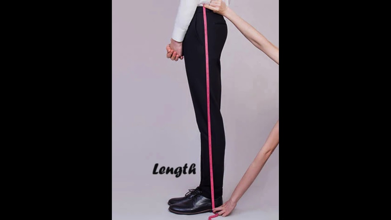 Measurements guide for pants