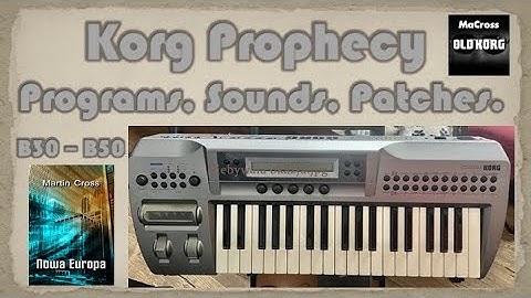 Korg Prophecy. Physical Modeling. a.d. 1995. (No Talking!)