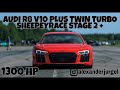 Audi R8 V10 Plus Twin Turbo Sheepeyrace Stage 2+ @dragy acceleration from 100-200 km/h