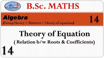 HP21BM1MA-14 | B.Sc. Math | Algebra | Group + Matrices + TOE | Lec - 14 | TOE | Lec - 14