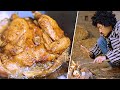 [ASMR] Fantastic Fried Chicken / دجاج مقلي مع رجل كوري / Bushcraft Cooking