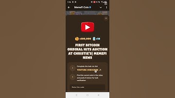 MemeFi | First Bitcoin Ordinal Hits Auction At Christie