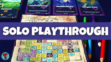 Cartographers Heroes Board Game | Setup, Teach and Full Solo Playthrough