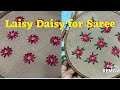Superb Saree Embroidery for beginners #trending #embroidery #diy #embroiderydesigns #sabnas arts