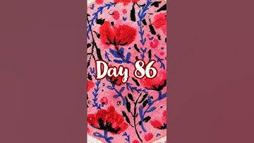 86/366 Ultra quick watercolor poppies pattern process l #artprocess #speedpaint #floralpattern