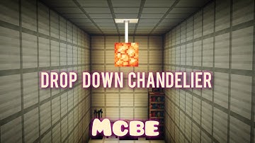 Simple Drop down hidden cool chandelier Minecraft MCBE