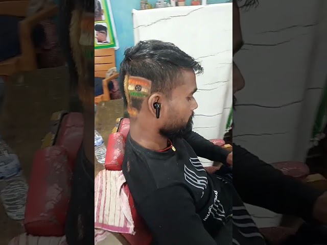 Tiranga Jhanda tatoo Hair style