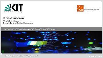 Anfängerkurs  Programmieren JAVA OO - 06 Konstruktoren