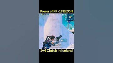 1v4 Clutch with PP -19 BIZON in Iceland 🔥| Pubg mobile lite shorts video | Trending Tarzan | #shorts