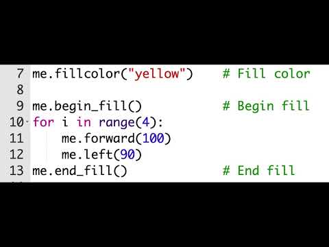 Python タートル グラフィックス カラー - pencolor、fillcolor、begin_fill、end_fill、bgcolor