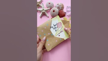 Cute Love Letter Idea 💌🌷 #shorts #halyncalligraphy #diy