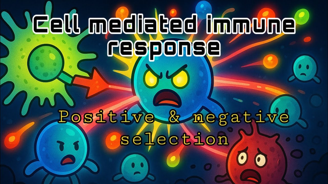 Immunology | cell mediated Immune Response ( positive & negative selection ) explained in Arabic