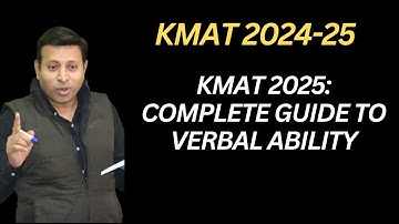 KMAT 2025: Complete Guide to Verbal Ability