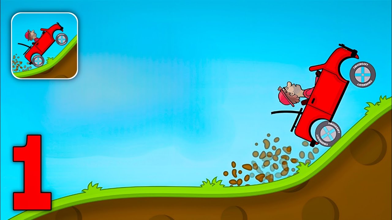 Hill Climb Racing - Gameplay Walkthrough Part 1 - Vehicle Battle (iOS, Android)