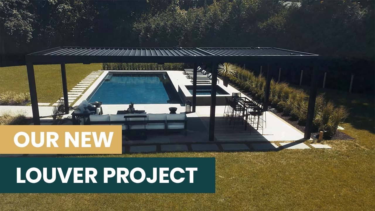 Turning This Backyard into a Poolside Paradise with Louvers!