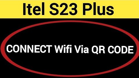 How to connect WiFi via QR code, Itel S23 plus me Bina password ke Wi Fi connect kaise karen