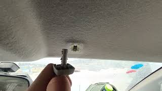 Toyota Hilux sun visor clip replacement quick guide how to remove English