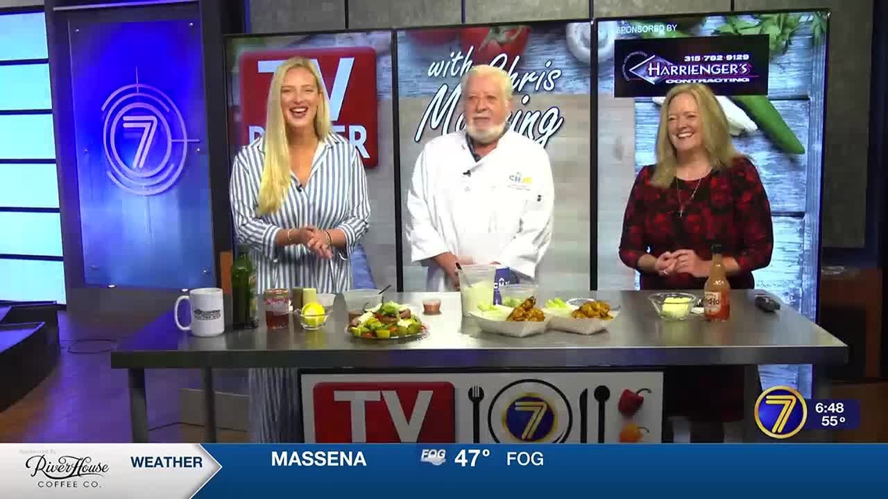 TV Dinner: Buffalo Chicken Wing Sauce, Blue Cheese Dressing, Pepper Jelly Salad Dressing