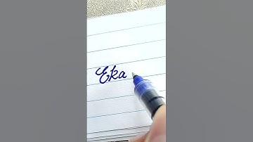 Ekagra - Beautiful name in Cursive writing | Cursive writing for beginners | #shorts