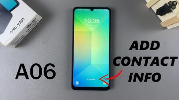 How To Add Contact Information To Lock Screen On Samsung Galaxy A06