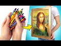 Cómo dibujar a la Mona Lisa con crayolas 🖍