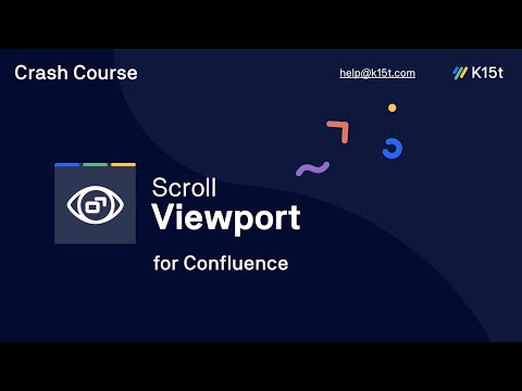 Scroll Viewport for Confluence Cloud – Crash Course