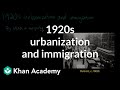 Social Changes and Immigration Policies in the 1920s