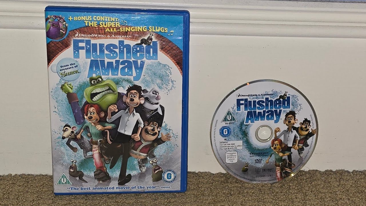 Flushed Away UK DVD Walkthrough 4:3 Display (2007)