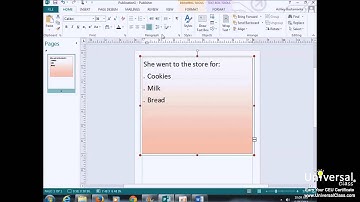 Formatting Paragraphs Within Text Boxes in Microsoft Publisher 2013