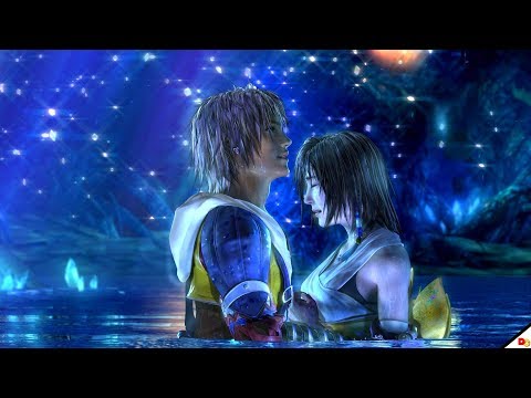 Final Fantasy X Hd Remaster - Yuna And Tidus Kiss, Lake Macalania