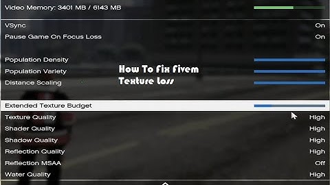 How To Fix Texture Loss In FiveM As Of June 2021