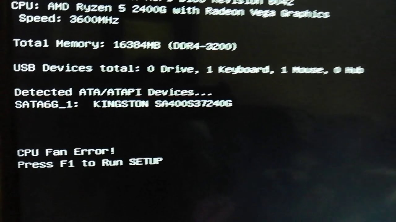 CPU FAN ERROR Asus Motherboard FIX! Tutorial YouTube